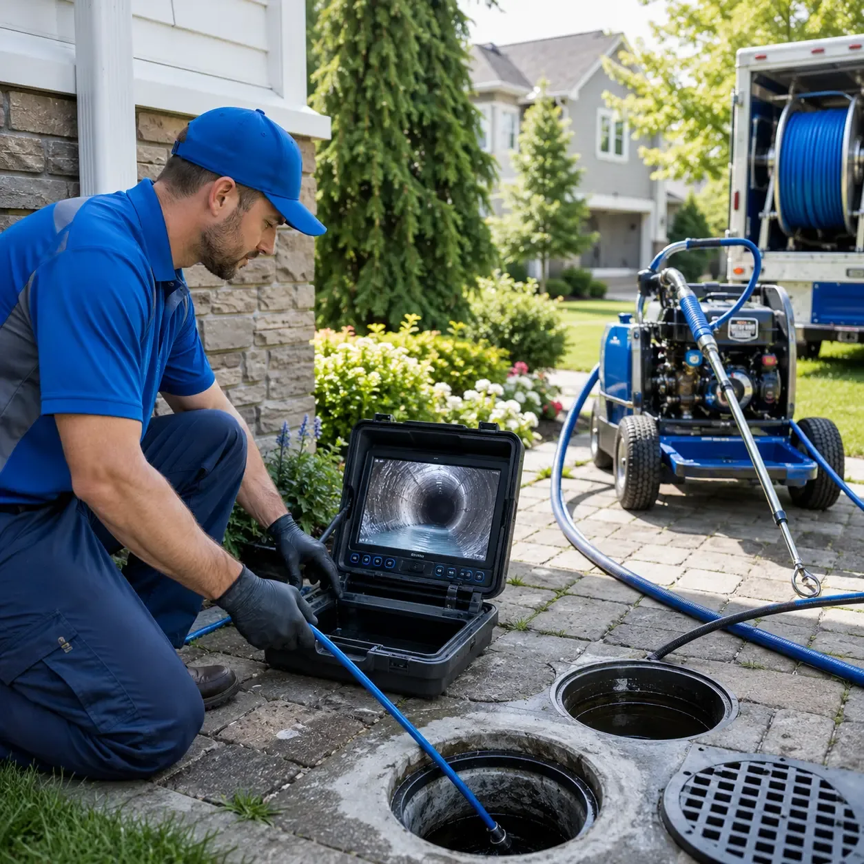 Outdoor drain cleaning professionals serving Plantsville, CT